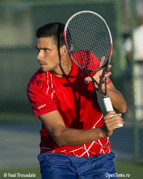 Victor Hanescu - antrenamente la BNP Parisbas Open